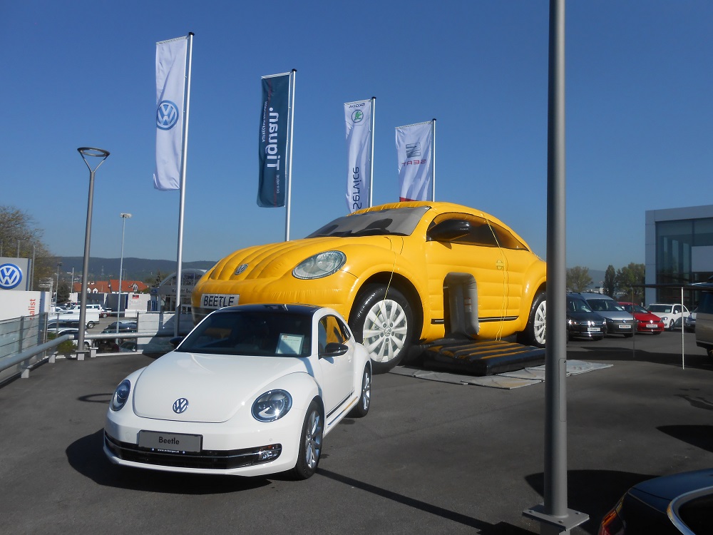 Hüpfburg VW Beetle, Auto, aufblasbares Auto, Kinder