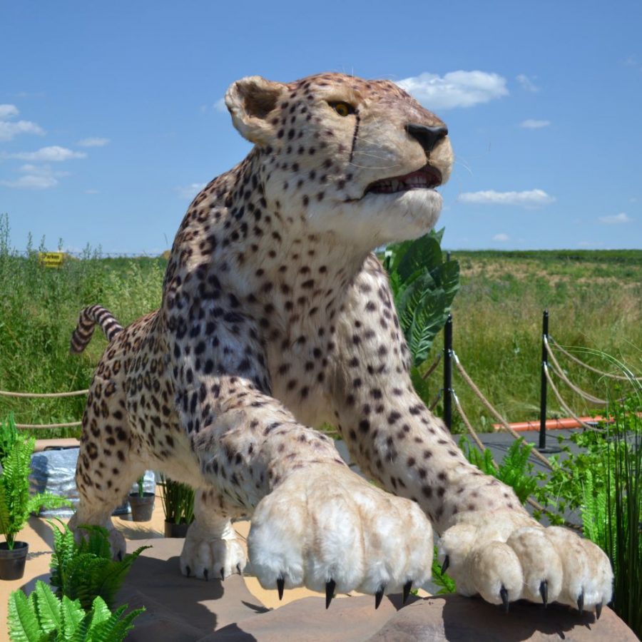 Animatronischer Leopard Natur Themenausstellung