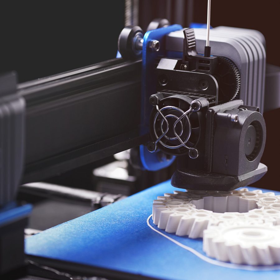 Teile für Ihr individuelles Promotionspiel werden am 3D-Drucker gedruckt